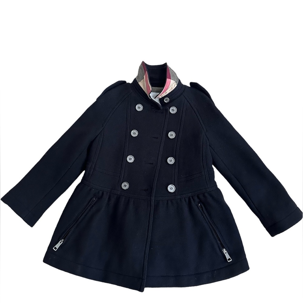 Burberry Children Cashmere Wool Pea Coat